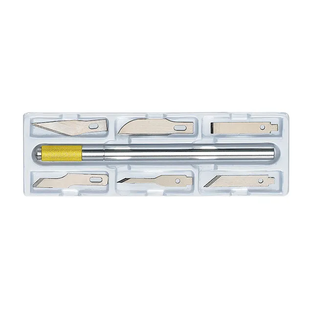 ecobra-schneidesortiment-7-tlg-mit-alu-halter-und-6-klingen image 1