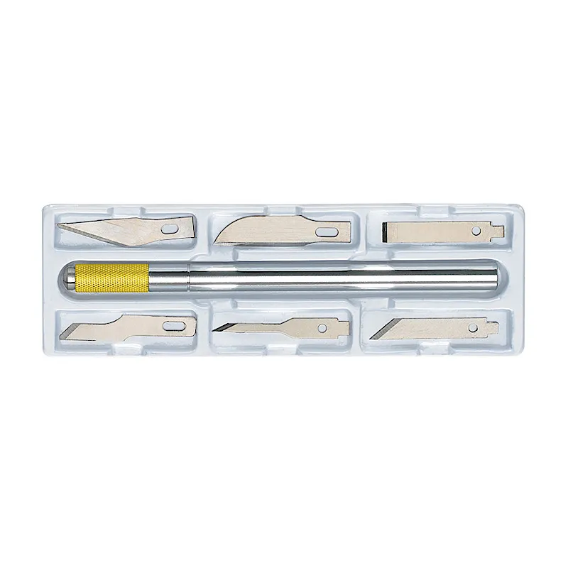 ecobra-schneidesortiment-7-tlg-mit-alu-halter-und-6-klingen image 1