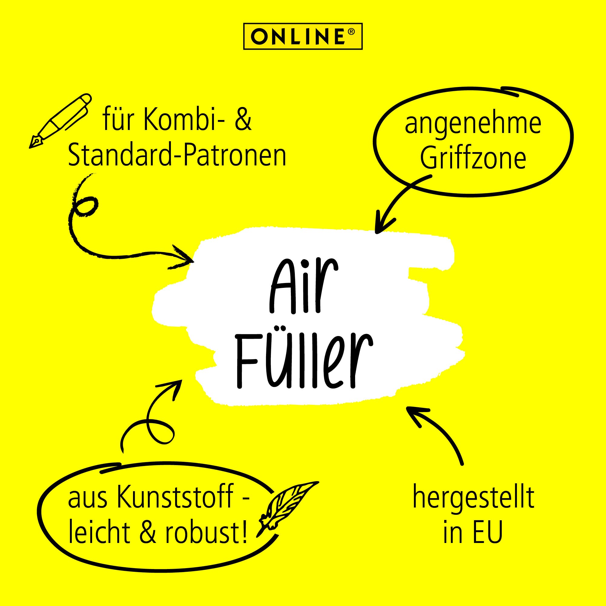 online-air-f-ller-gr-n-dreieck-design-iridiumfeder-m-nachf-llbar image 3