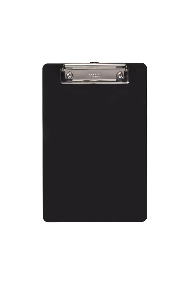 maul-klemmbrett-a5-schwarz-hochformat-mit-starker-b-gelklemme image 1