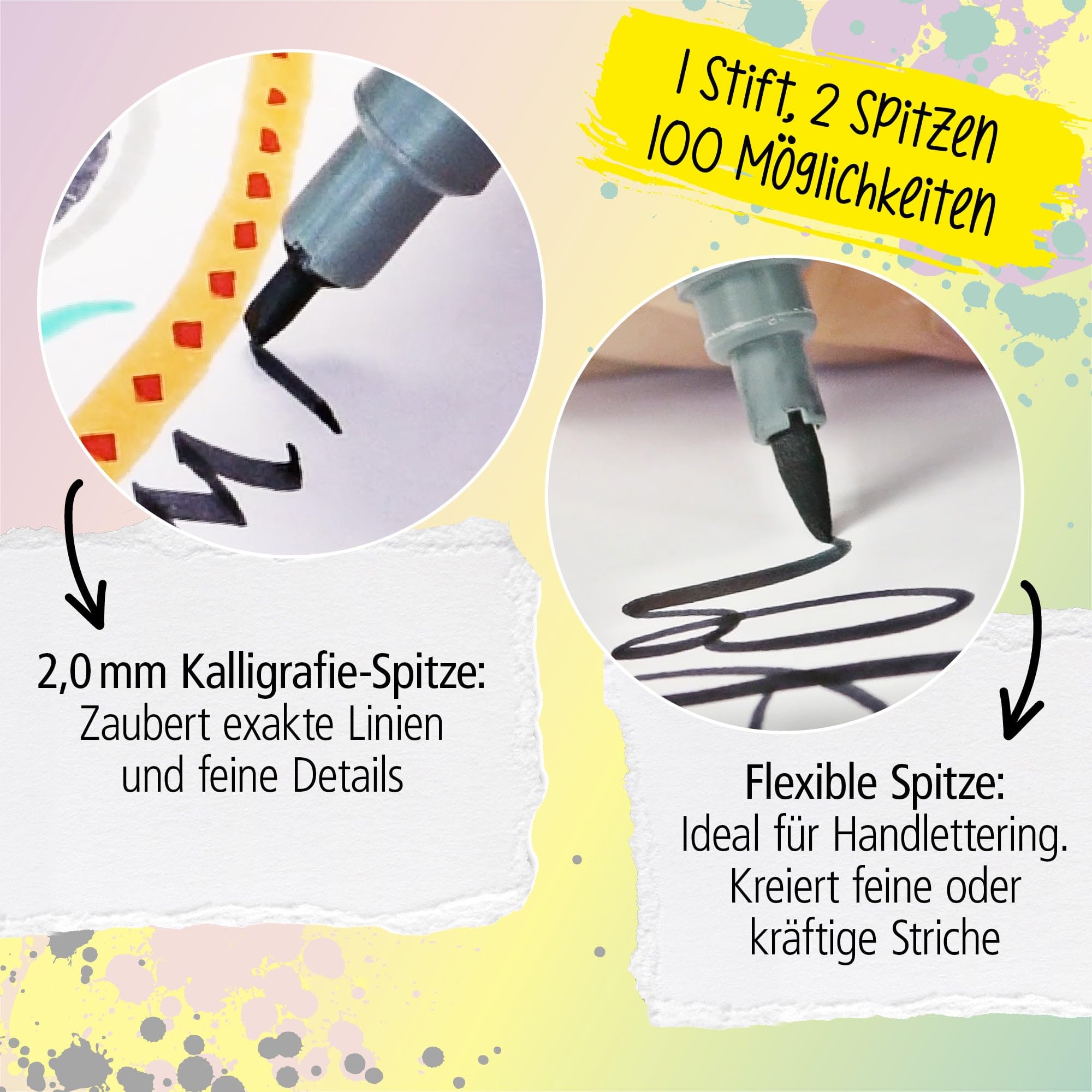 online-calli-brush-pen-19052-6-double-tip-schwarz-handlettering-brush-pen image 3
