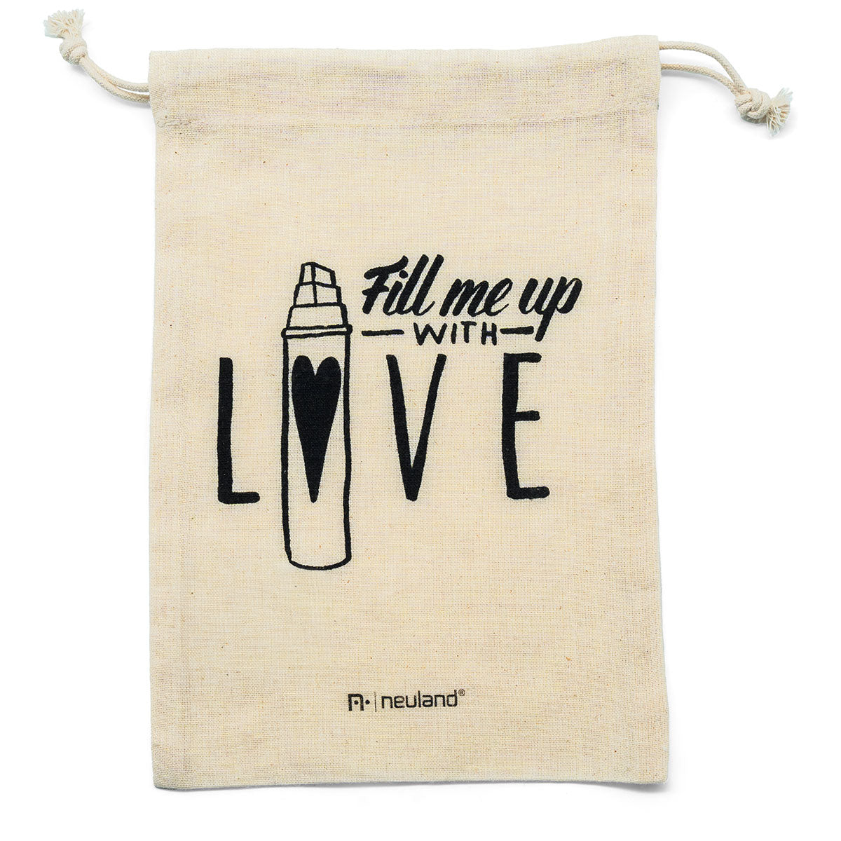 neuland-baumwollbeutel-fill-me-up-with-love-nachf-llbeutel-ca-16-x-23-cm image 3