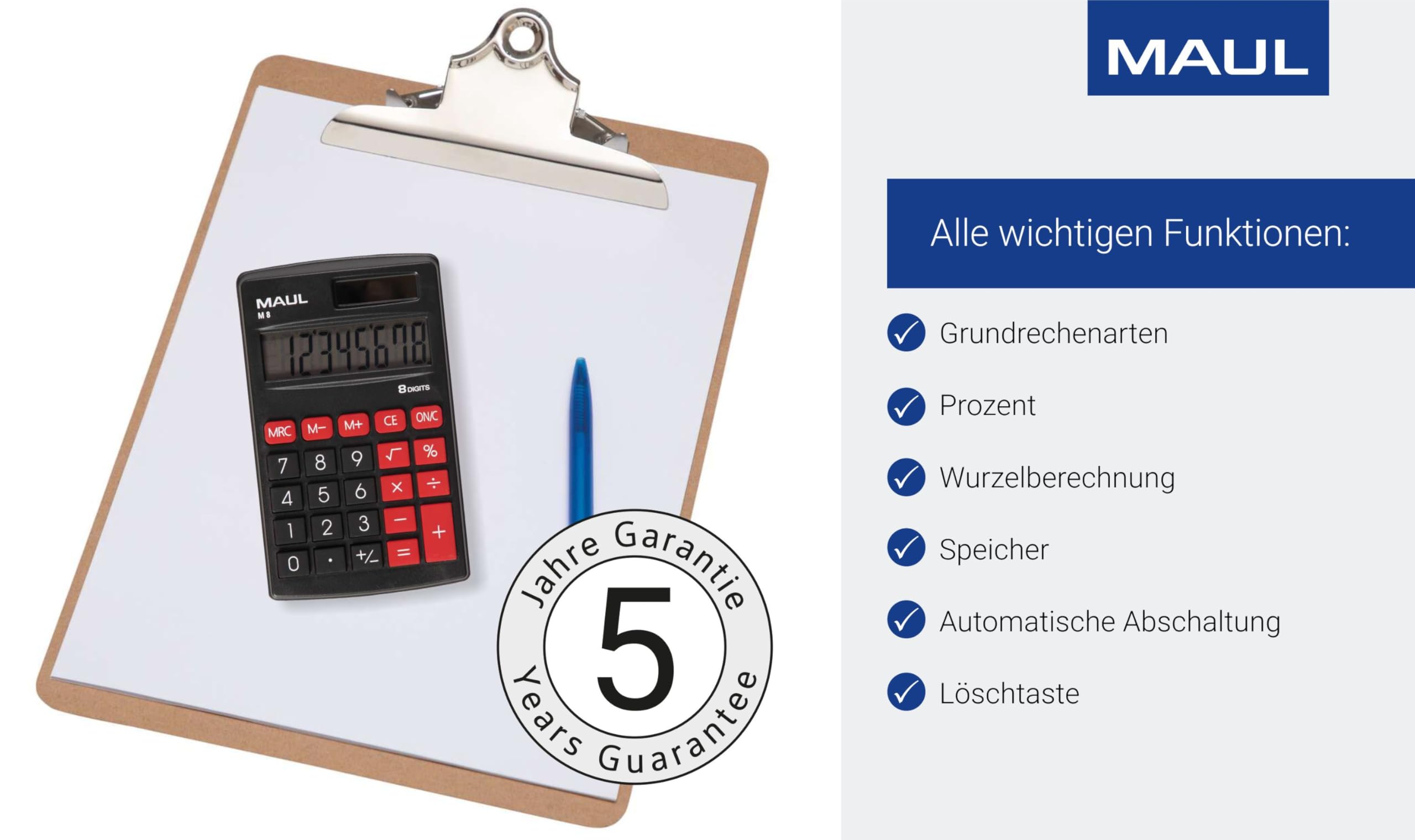 maul-taschenrechner-schwarz-m-8-kompakter-b-ro-taschenrechner-mit-8-stelligem-di image 6
