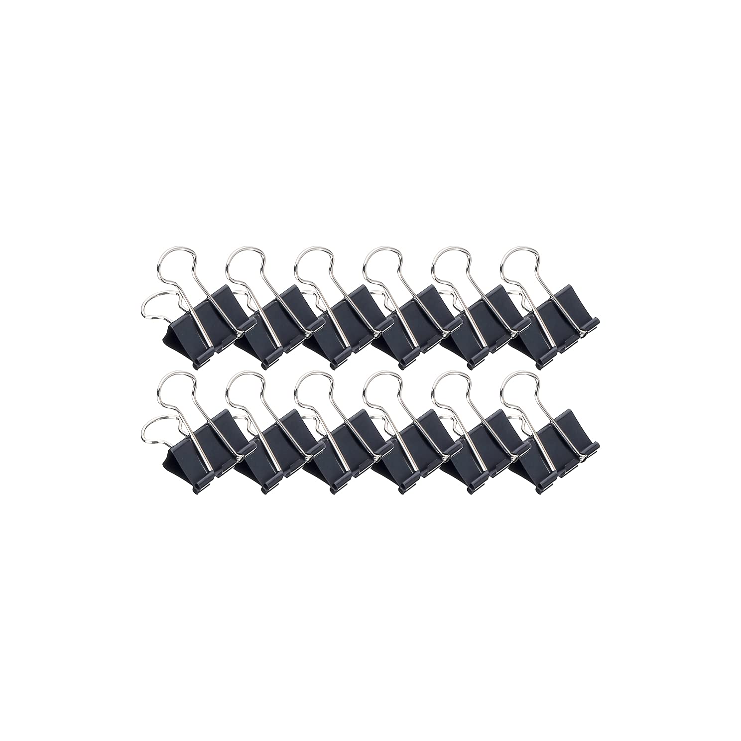 maul-foldback-klemmer-25-mm-schwarz-12-st-ck-metallclips-bis-90-blatt image 1