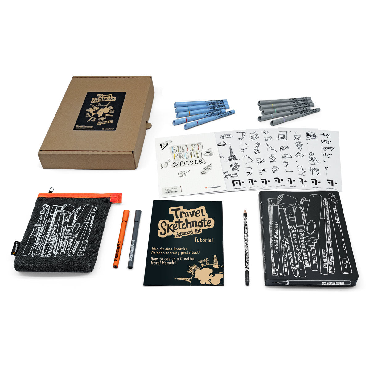 neuland-travel-sketchnotes-advanced-kit-reiseset image 1