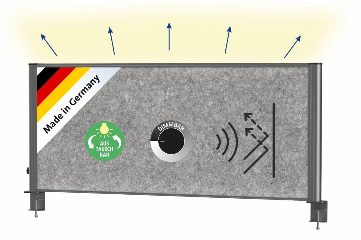 maul-maulconnecto-tischtrennwand-akustik-anthrazit-mit-uplight-led-dimmbar image 1
