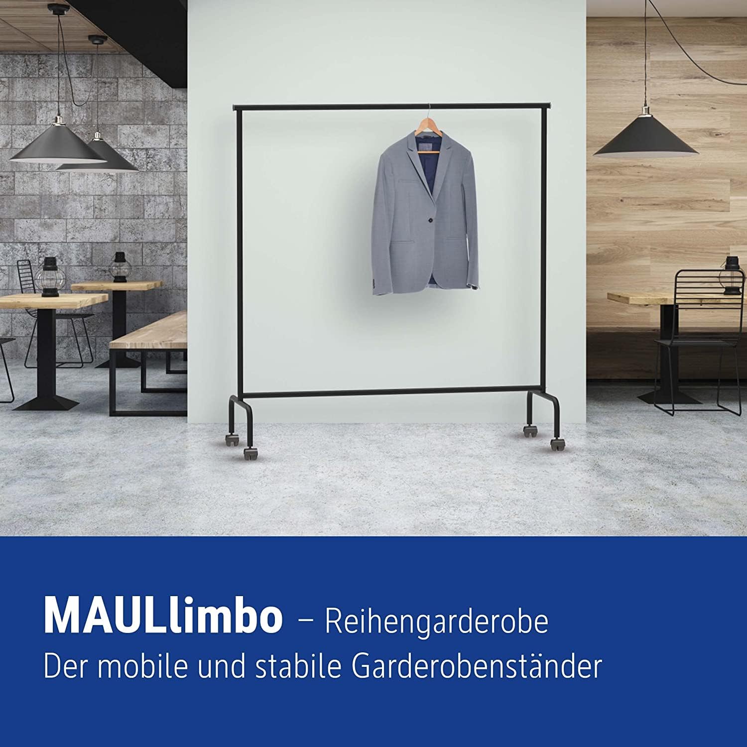 maul-garderobenst-nder-maullimbo-schwarz-rollbar-auszieharme image 3