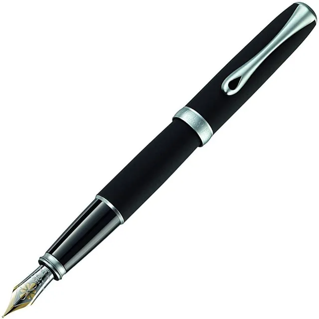 diplomat-excellence-a2-f-llhalter-lapis-schwarz-matt-chrom-14kt image 1
