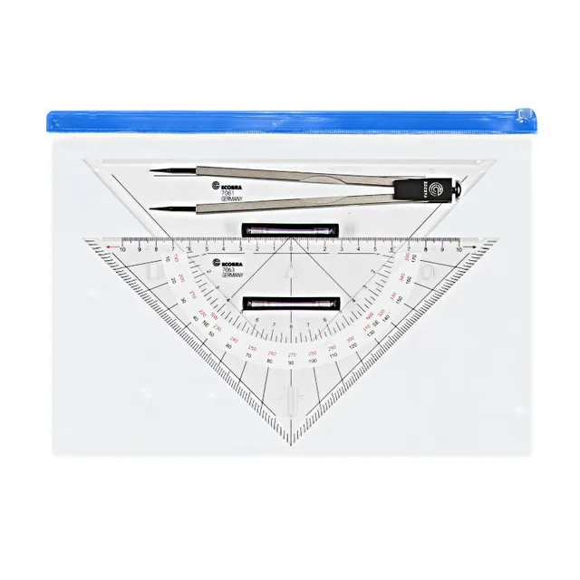 ecobra-ausbildungs-set-marinezirkel-7047-mit-kurs-und-anlegedreieck image 1