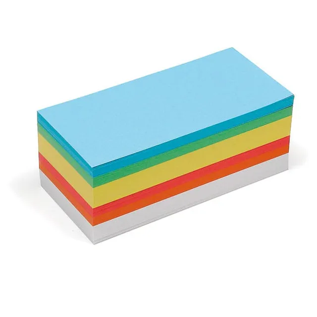 neuland-pin-it-rechteck-karten-500-st-ck-6-farbig-sortiert image 1