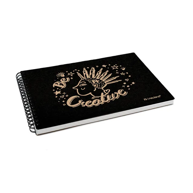 neuland-mysketchbook-skizzenbuch-schwarz-22-5-x-16-2-cm image 1