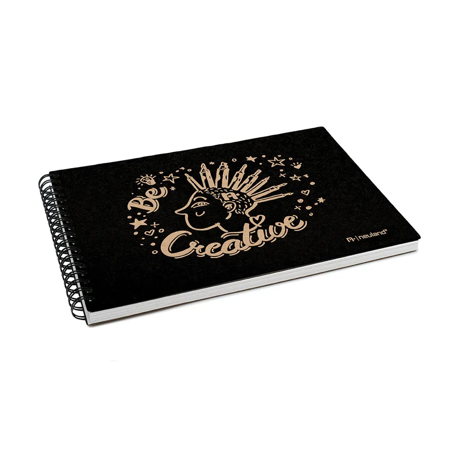 neuland-mysketchbook-skizzenbuch-schwarz-22-5-x-16-2-cm image 1