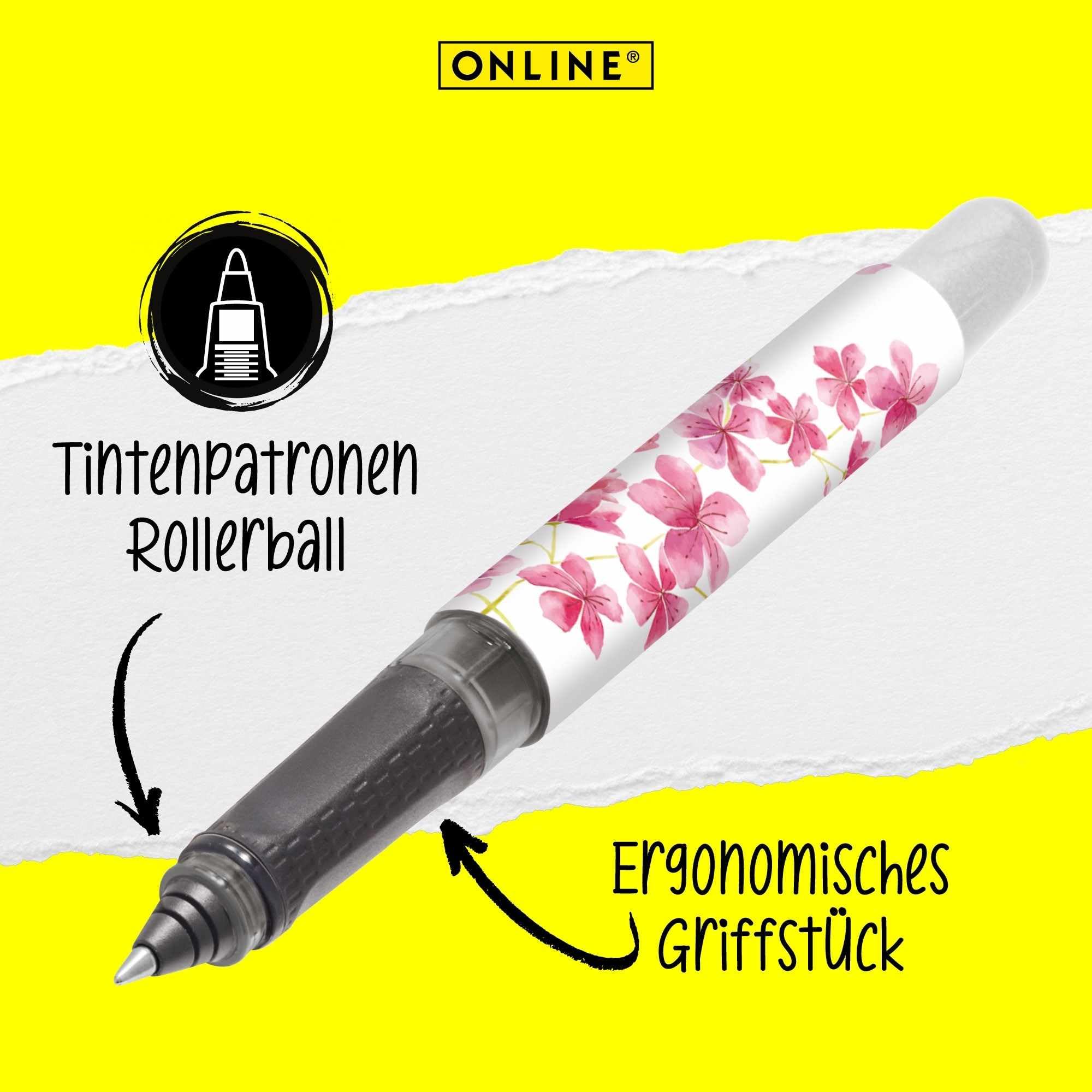 online-college-tintenroller-cherry-blossom-ergonomisch image 2