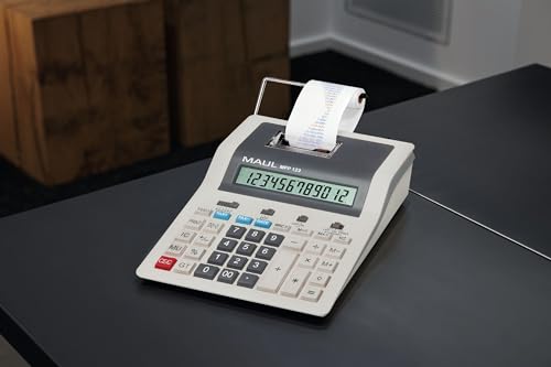 maul-druckender-tischrechner-mpp-123-grau-mit-lcd-und-papierrolle image 7