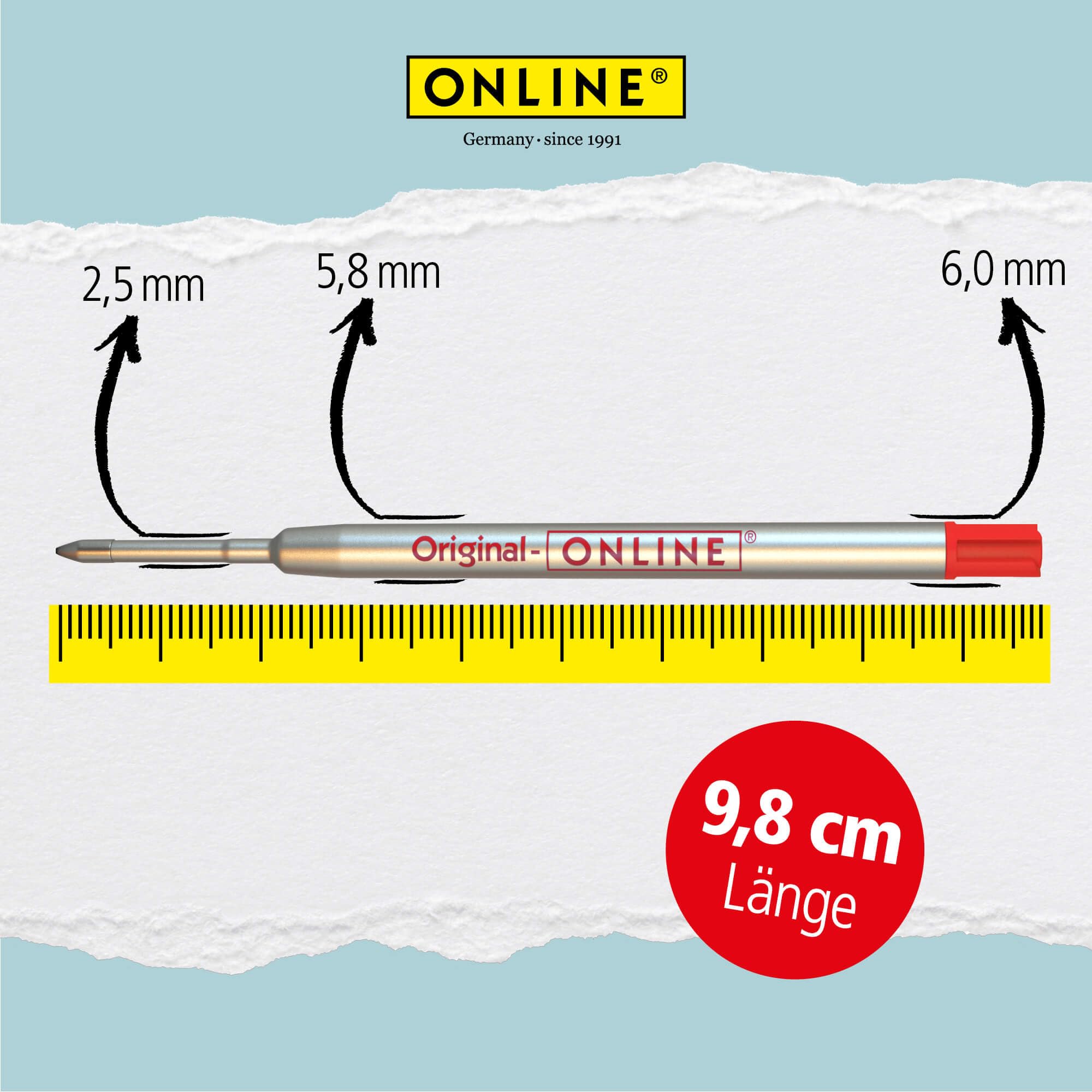 online-g2-gro-raum-kugelschreibermine-m-rot-dokumentenecht image 6