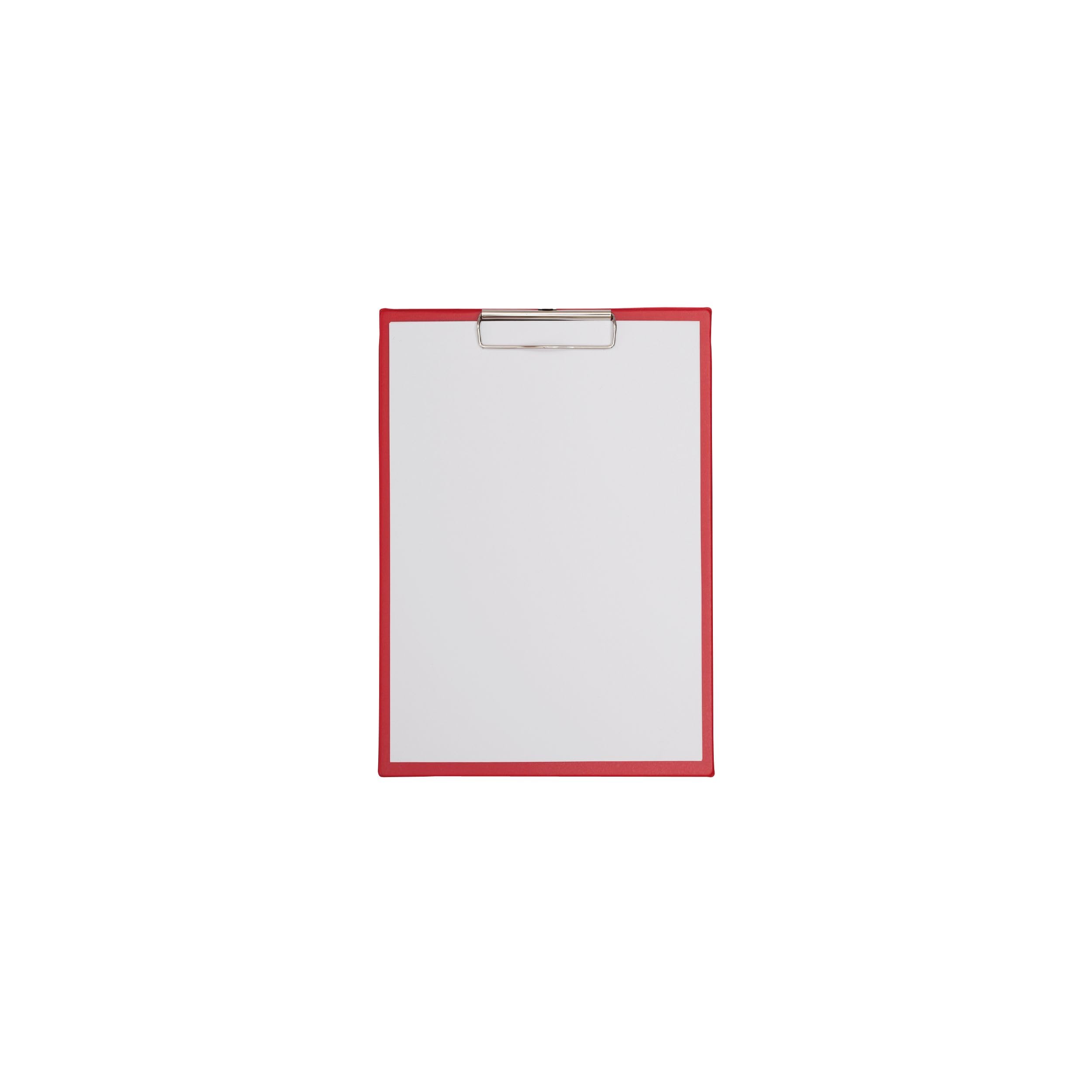 maulpoly-klemmbrett-a4-rot-hochformat-mit-b-gelklemme image 2