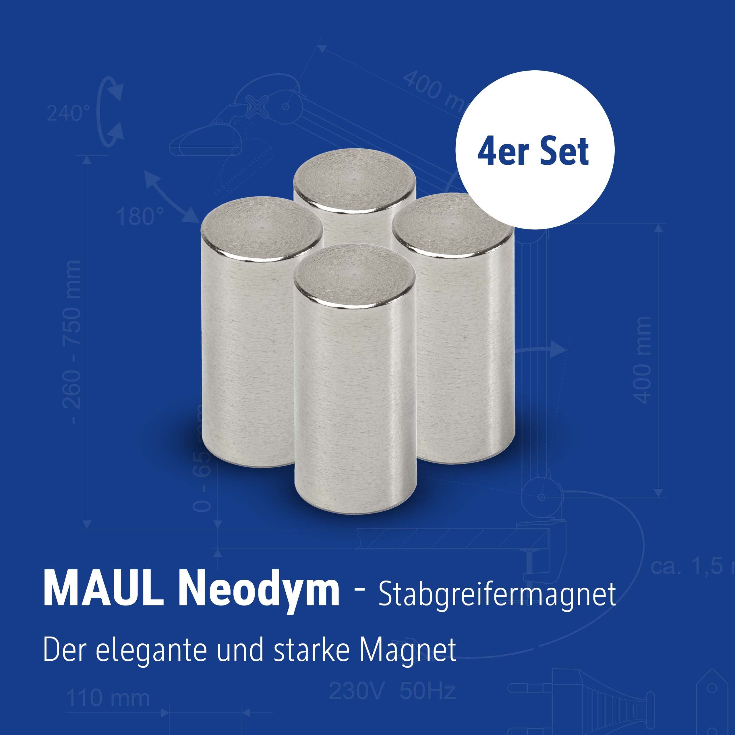maul-neodym-stabgreifermagnet-10-x-20-mm-hellsilber-4er-pack image 2