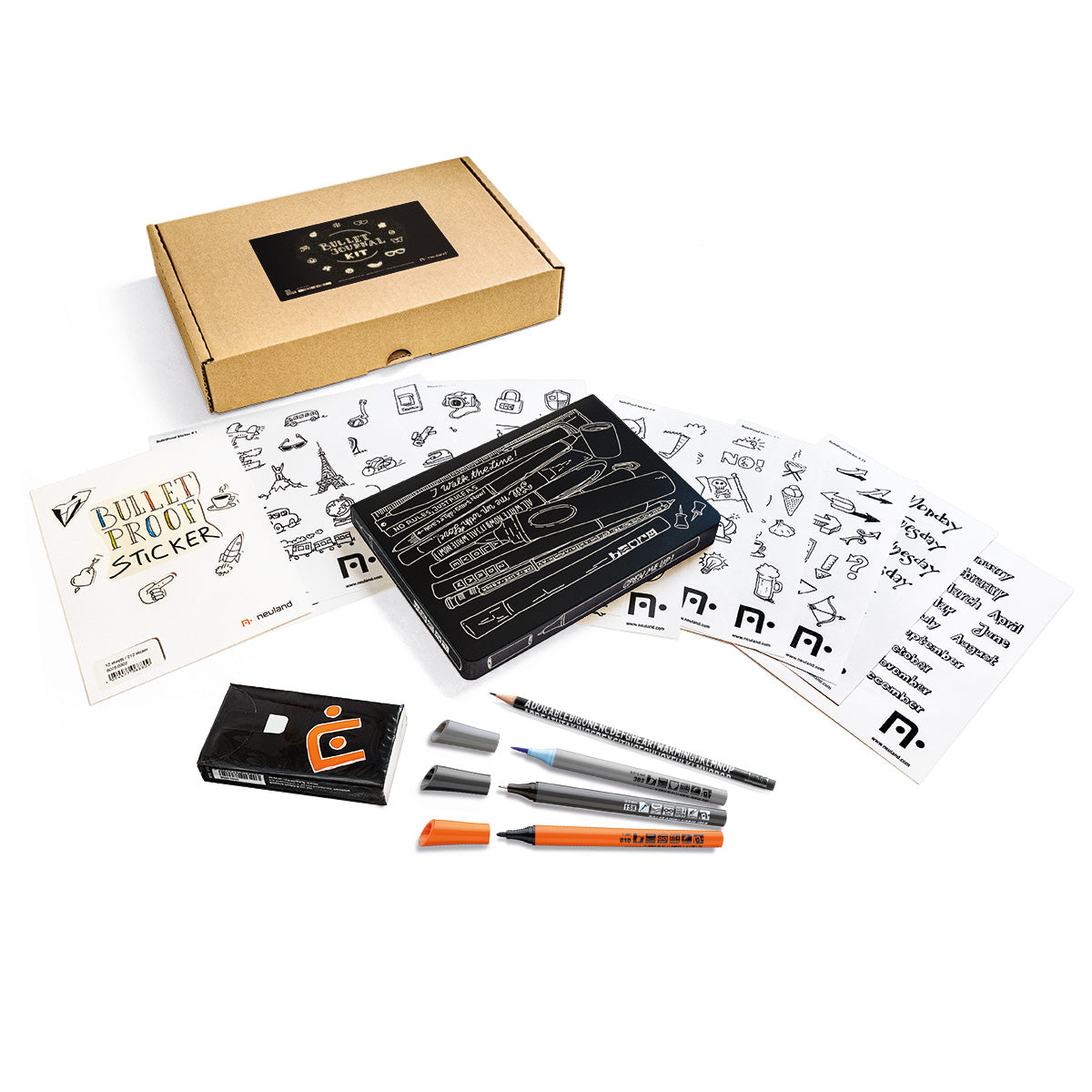 neuland-bulletjournal-kit-spoton-edition-organisations-set image 1