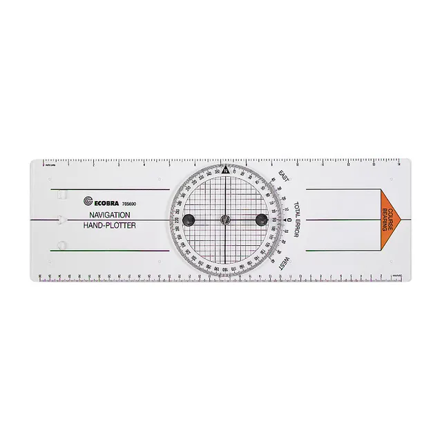 ecobra-navigation-hand-plotter-380-x-120-mm-mit-drehscheibe image 1