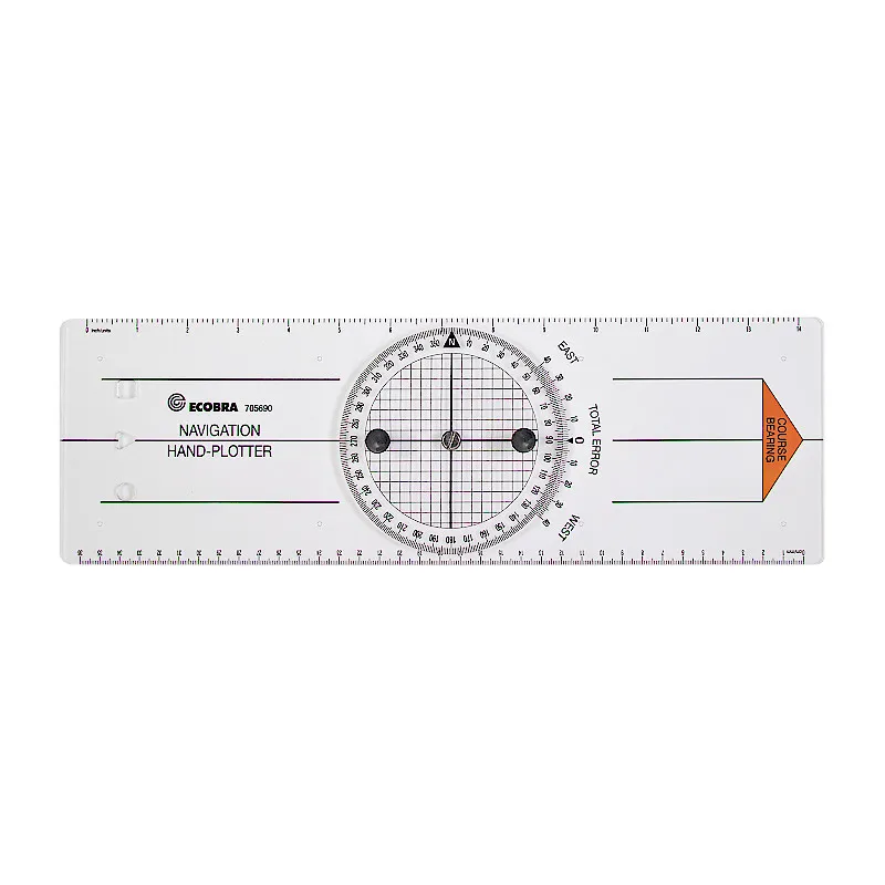 ecobra-navigation-hand-plotter-380-x-120-mm-mit-drehscheibe image 1