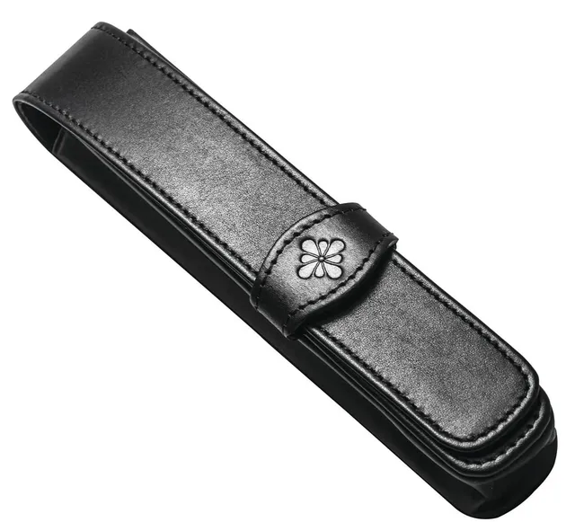 diplomat-lederh-lle-schwarz-f-r-1-4-stifte image 1