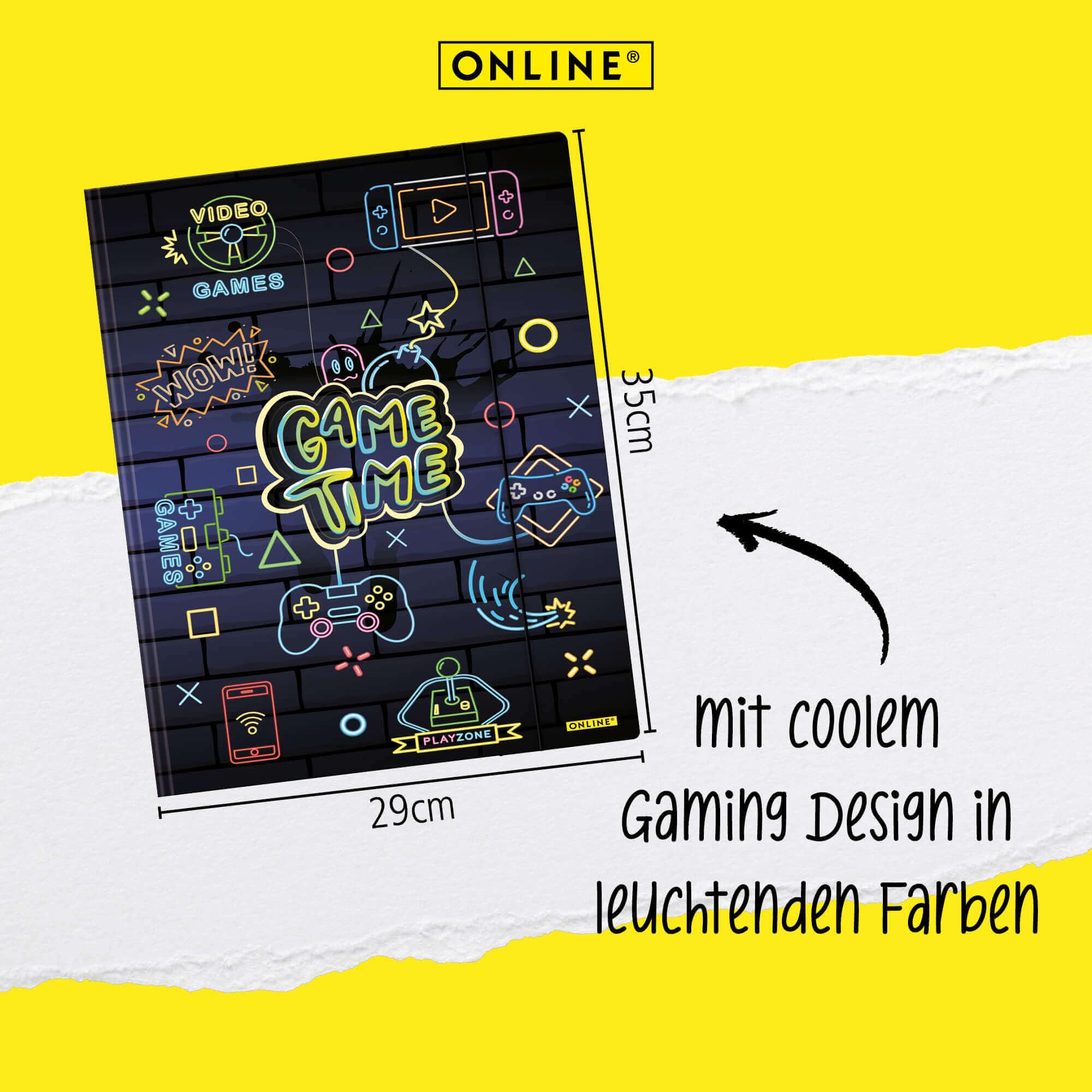 online-sammelmappe-college-gaming-din-a4-mit-gummizug image 4