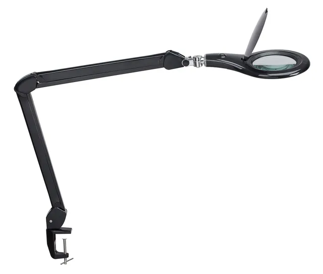 maul-maulmakro-led-lupenlampe-schwarz-mit-klemmfu-3-dioptrien image 1