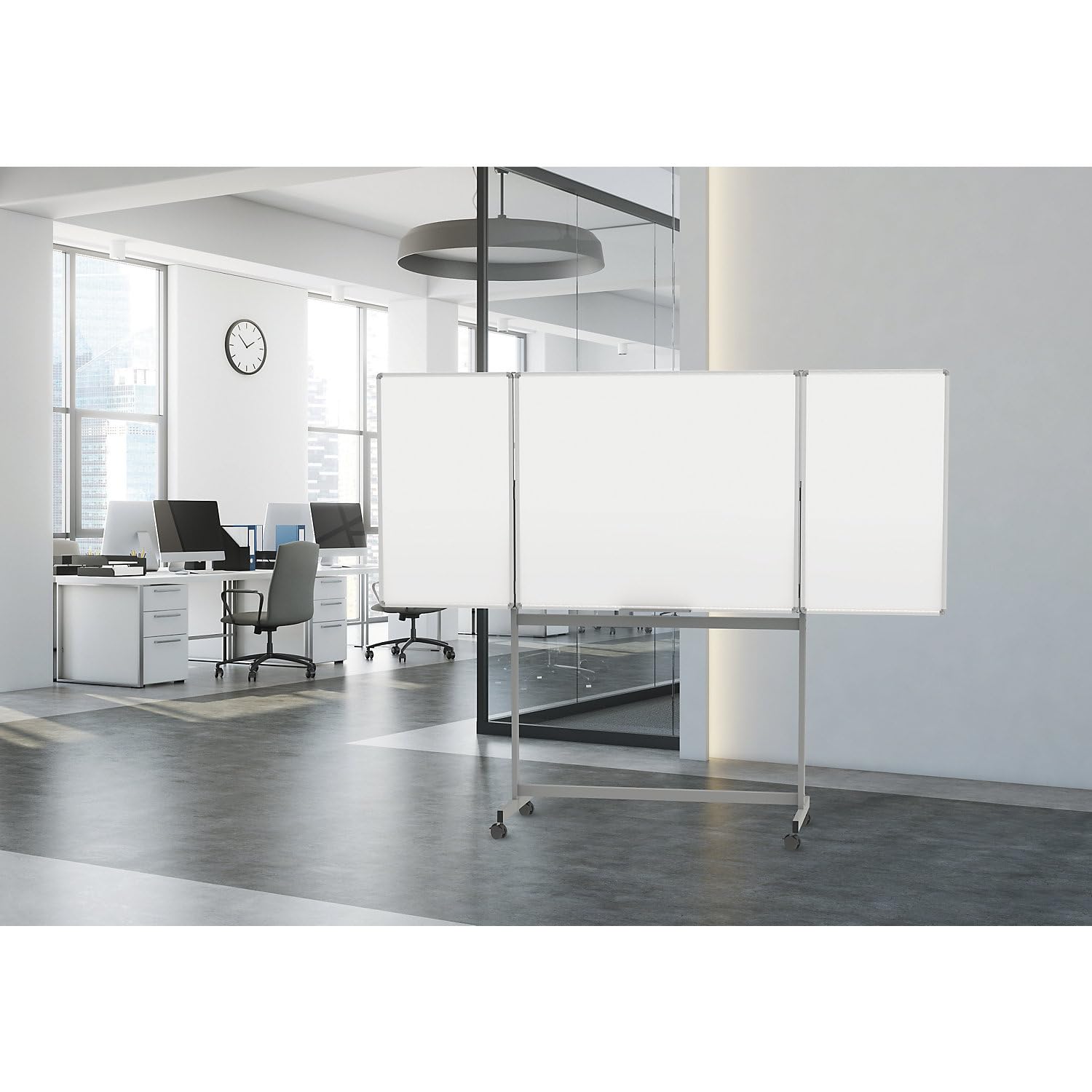 maul-maulstandard-whiteboard-mobil-100-x-120-cm-klappbar-silber image 3