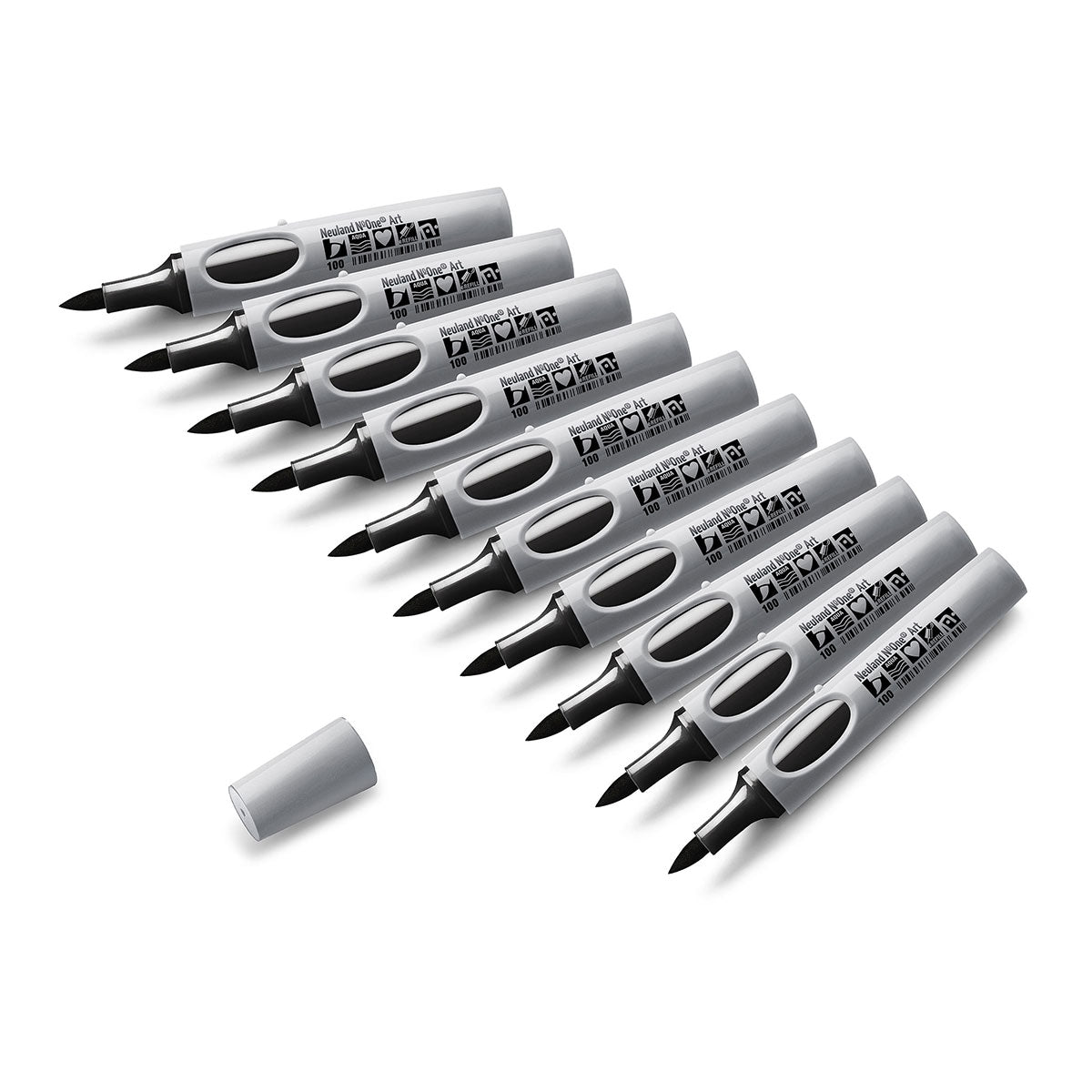 neuland-no-one-art-moderationsmarker-pinselspitze-0-5-7-mm-10er-uni-set image 3