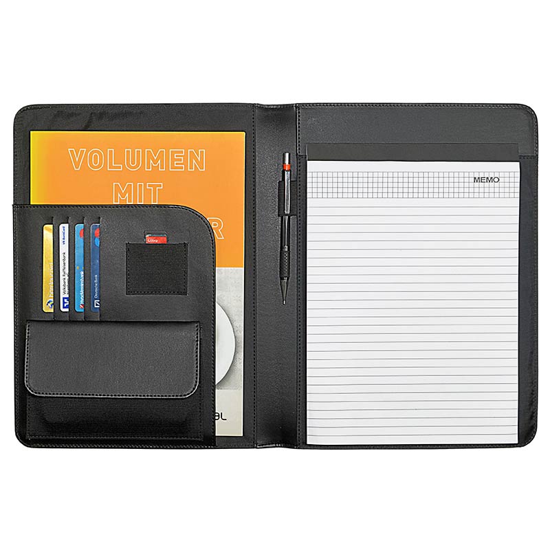ecobra-konferenzmappe-din-a4-serie-eleganz-kunstleder-schwarz-340-x-260-x-14-mm image 1