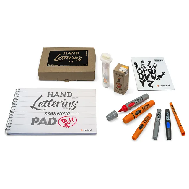 neuland-hand-lettering-kit-kalligraphie-starter-set-mit-bigone-art image 1