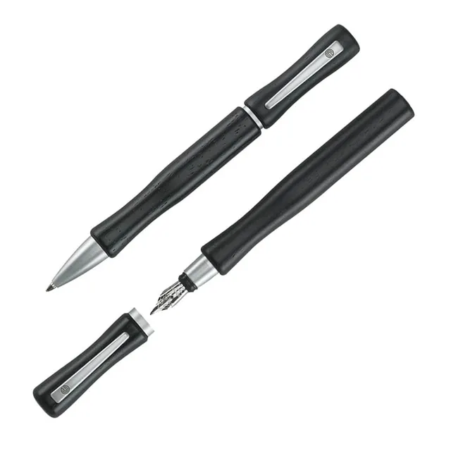 ecobra-woodline-victoria-schwarz-kugelschreiber-im-bambus-etui image 1