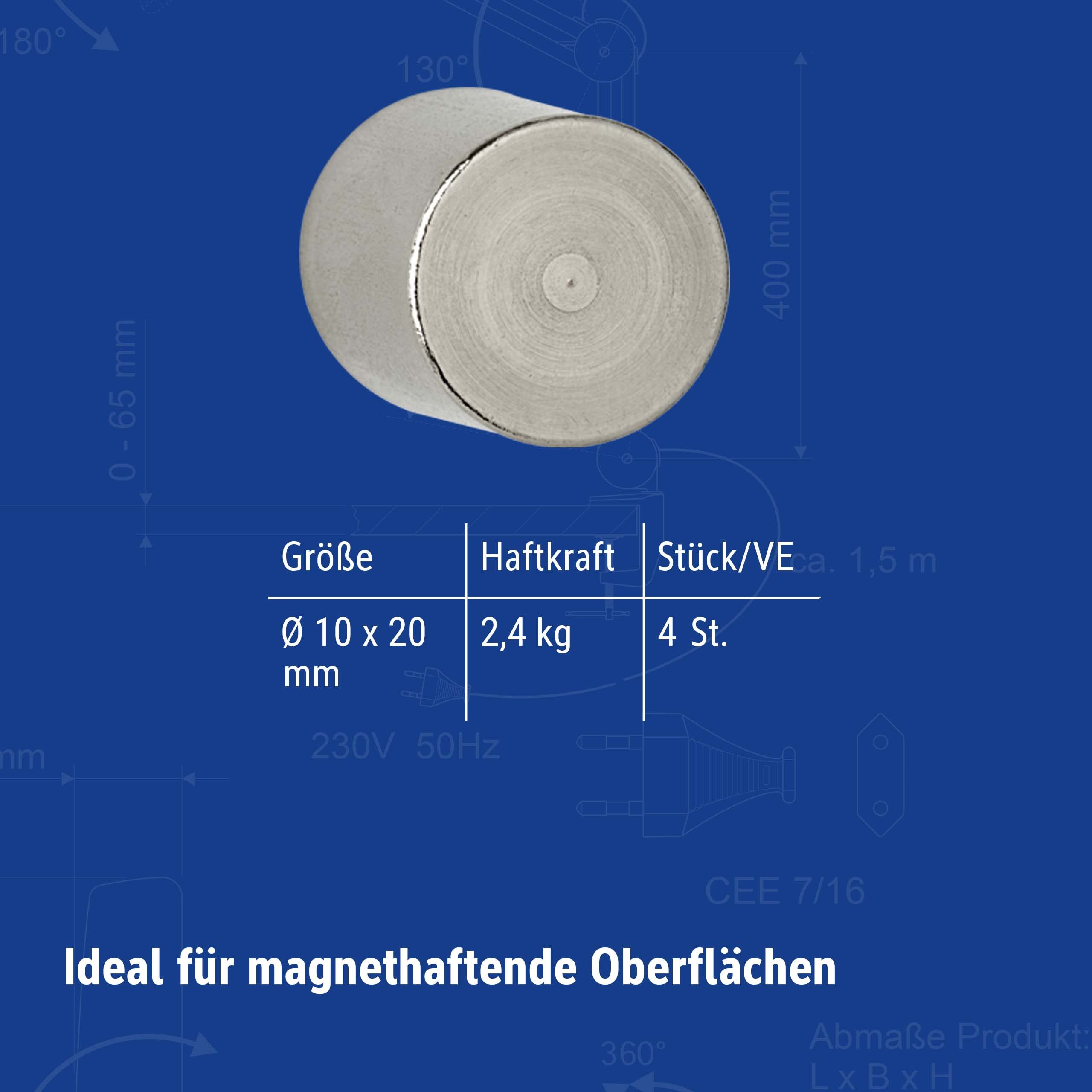 maul-neodym-stabgreifermagnet-10-x-20-mm-hellsilber-4er-pack image 5