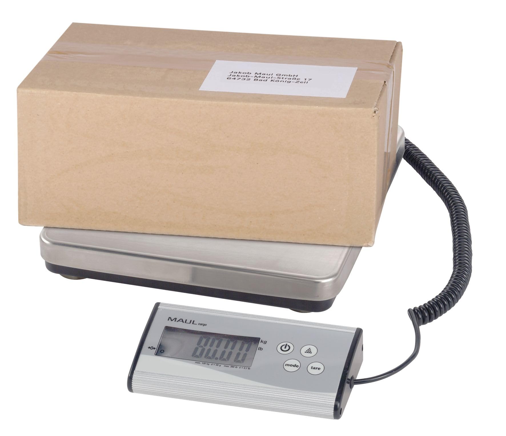 maulcargo-paketwaage-digital-120-kg-silber-kabellos-lcd-edelstahl image 4