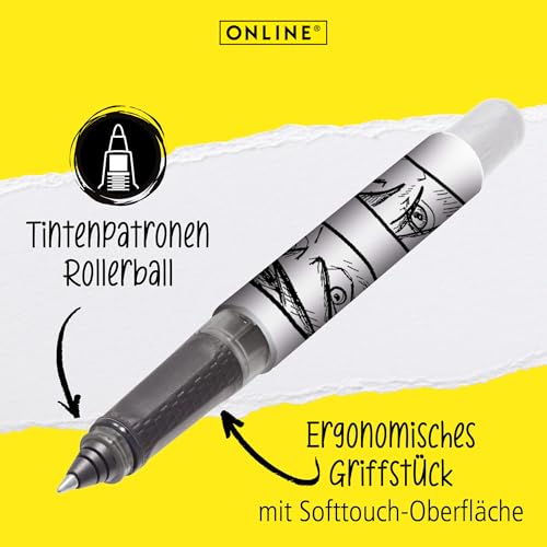 online-college-tintenroller-manga-0-5-mm-mit-patrone-blau image 8
