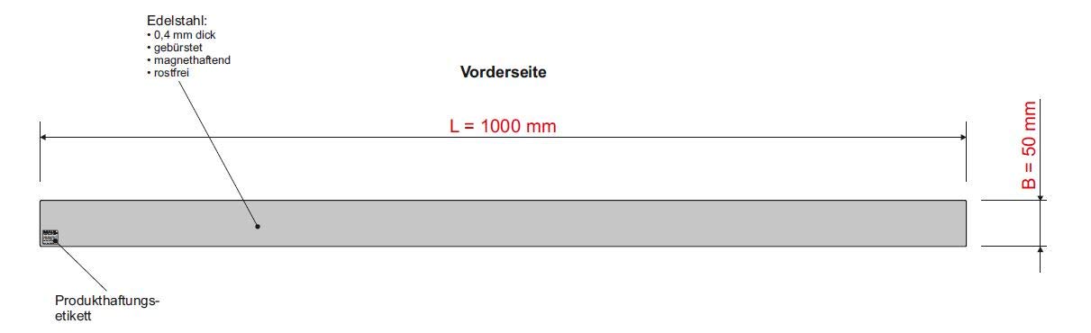 maul-maulsolid-magnetleiste-100-cm-silber-selbstklebend image 3