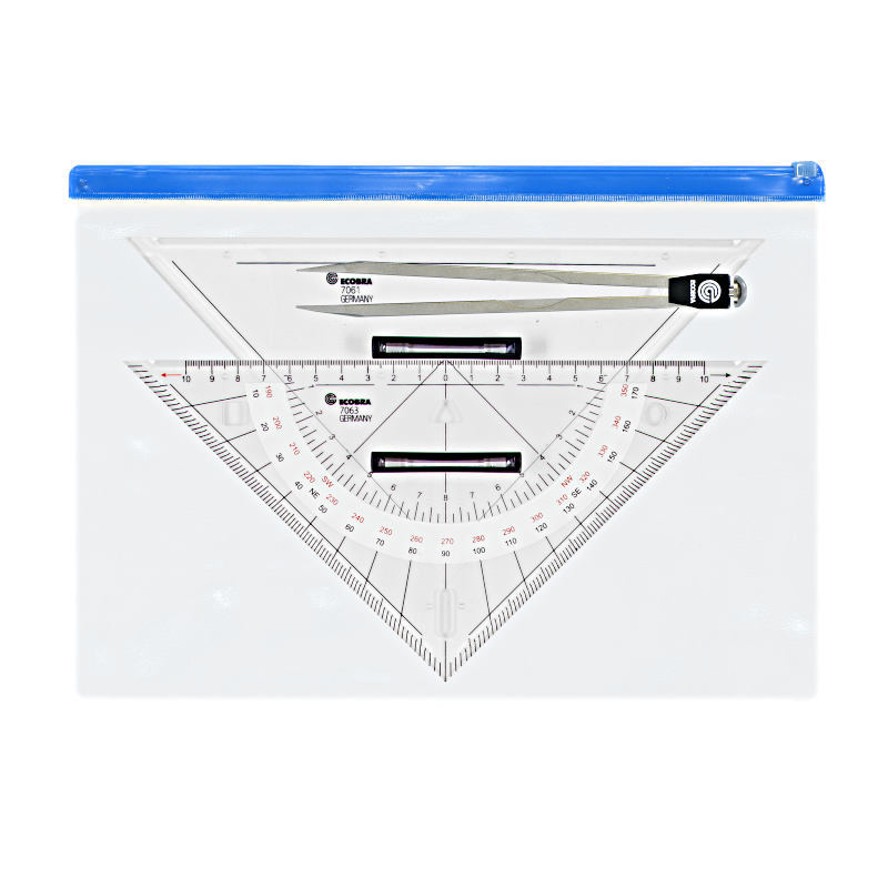 ecobra-ausbildungs-set-marinezirkel-70570-mit-kurs-und-anlegedreieck image 1