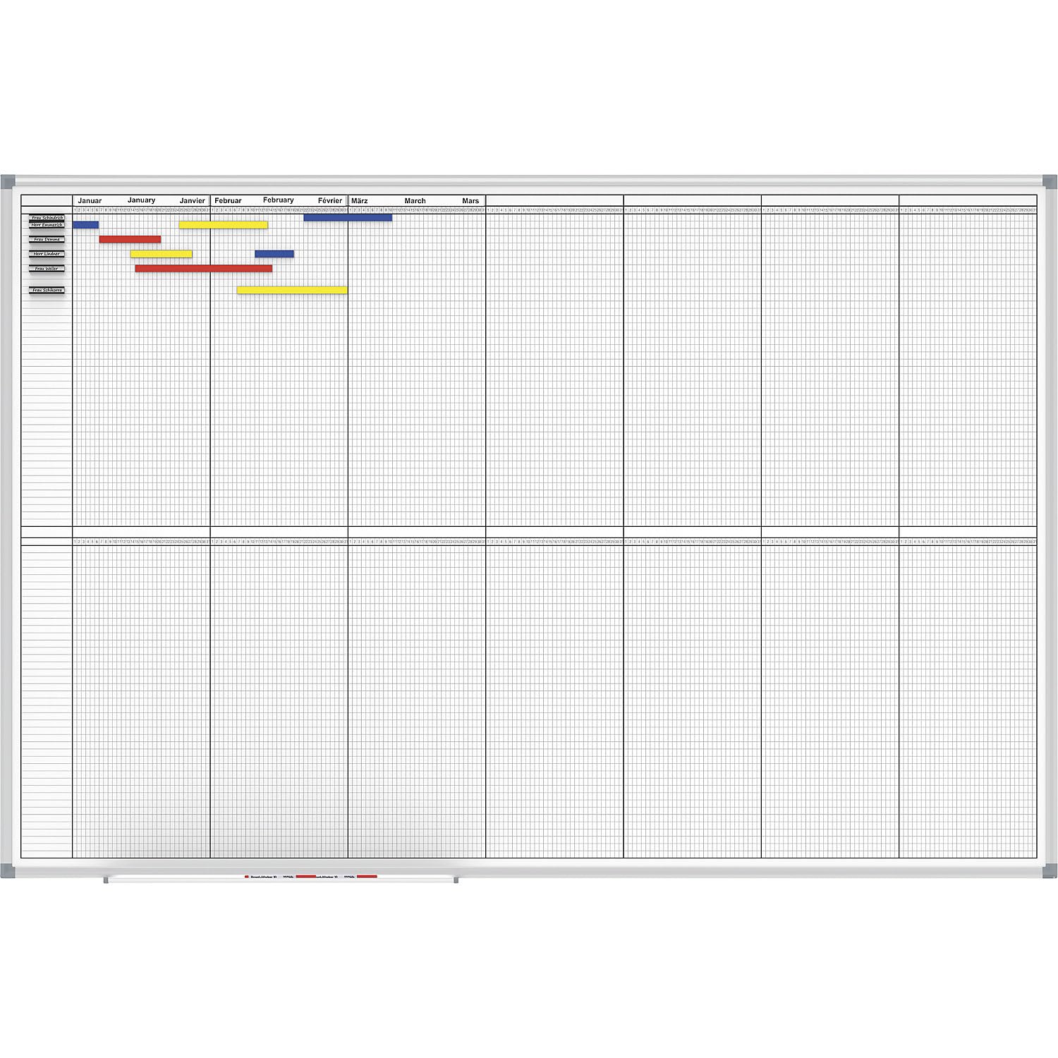maul-maulstandard-jahresplaner-100x150-cm-wei-magnethaftend-abwischbar image 2