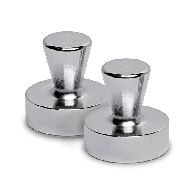 maul-neodym-kegelmagnet-silber-22-kg-haftkraft-2er-set image 1