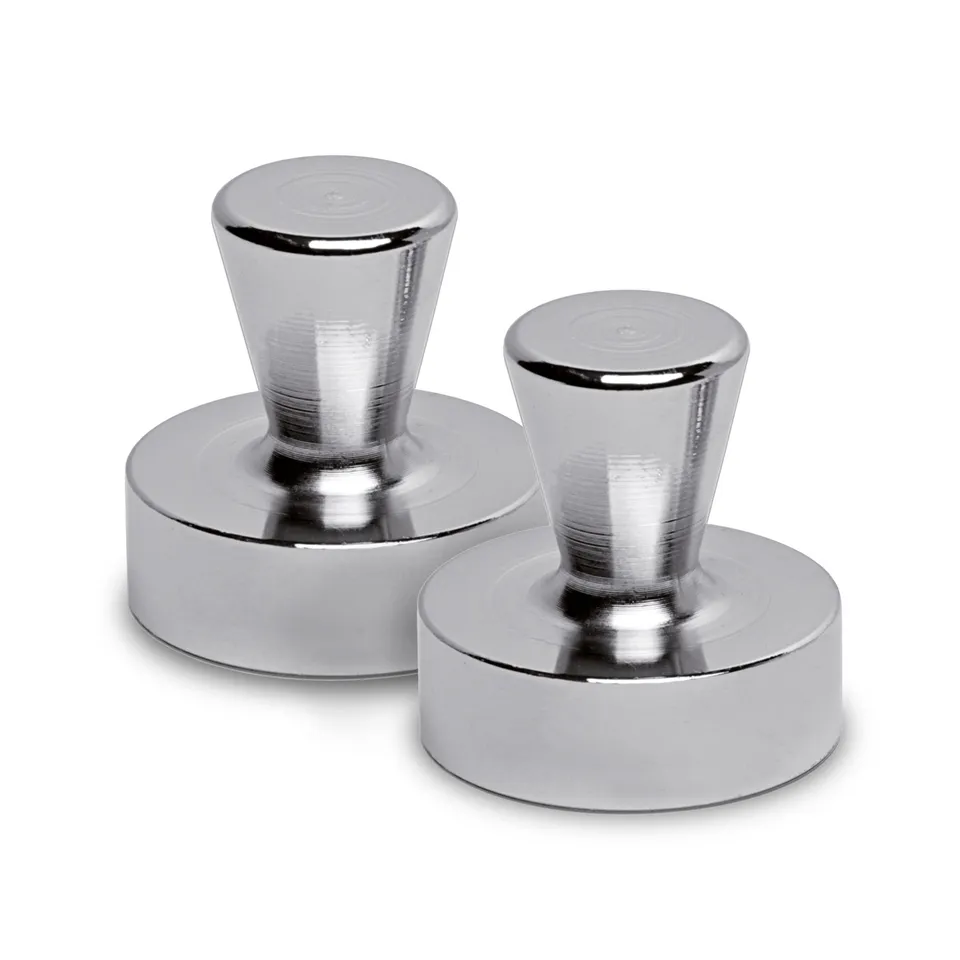 maul-neodym-kegelmagnet-silber-22-kg-haftkraft-2er-set image 1