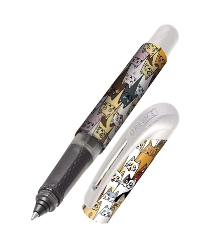 online-college-tintenroller-fluffy-cats-katzen-design-0-7-mm-mit-kombipatrone image 7