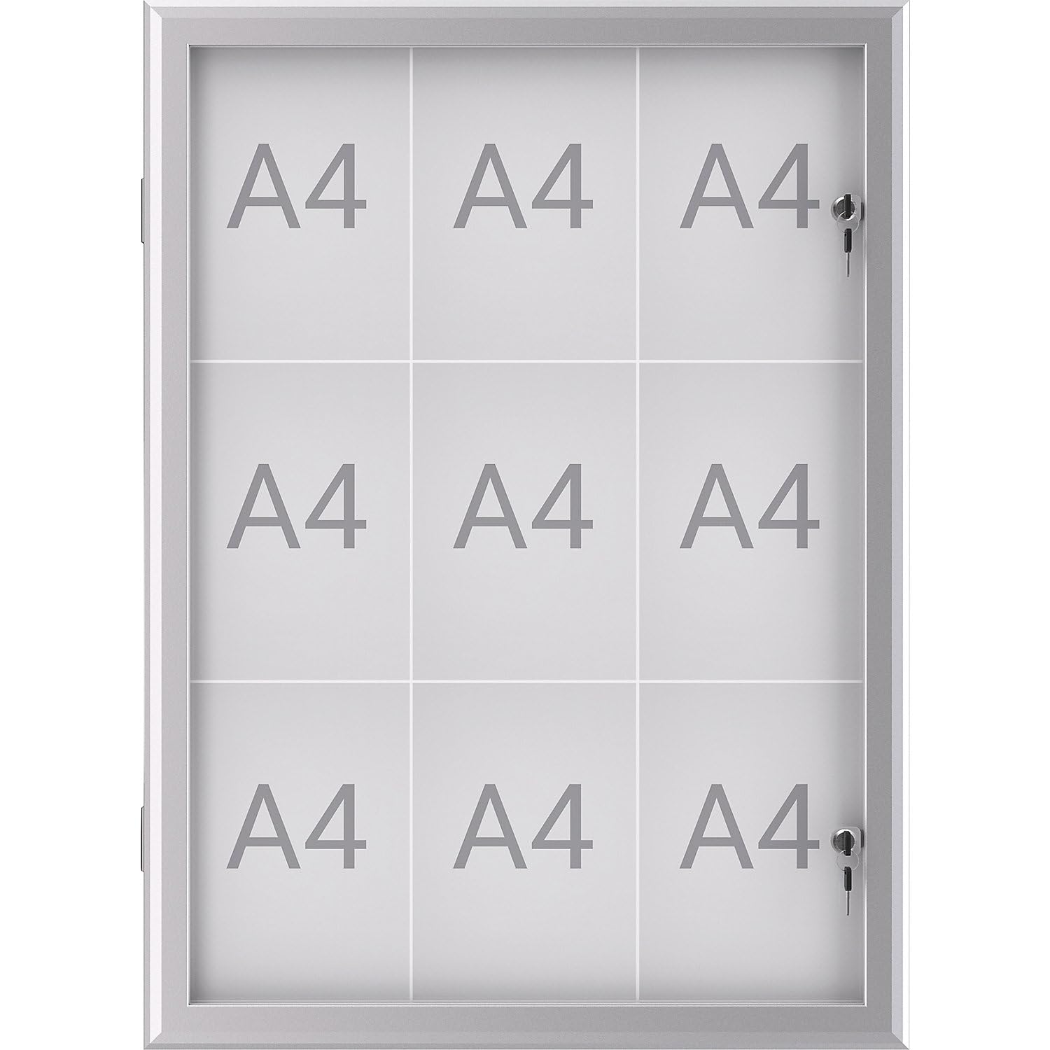 maulexcite-schaukasten-silber-f-r-12x-a4-querformat-abschlie-bar image 3