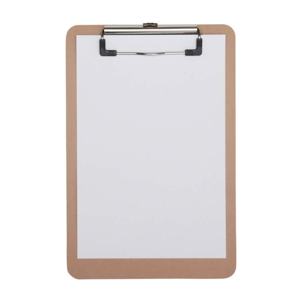 maul-maulbasic-klemmbrett-a4-braun-hartfaser-holz-mit-stahlklemme image 3