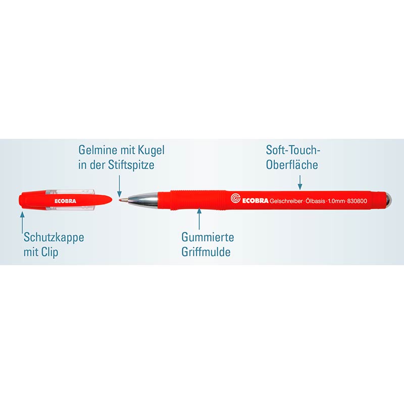 ecobra-gelschreiber-display-8x-8er-set-auf-lbasis-in-8-trendfarben image 4