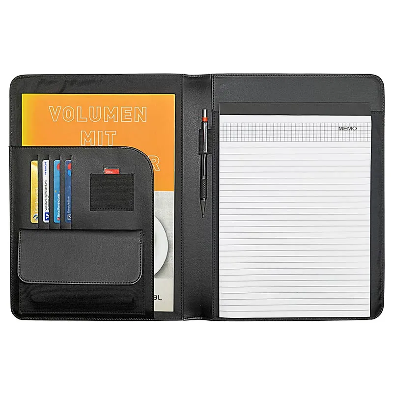 ecobra-konferenzmappe-din-a4-serie-eleganz-kunstleder-schwarz-340-x-260-x-14-mm image 1