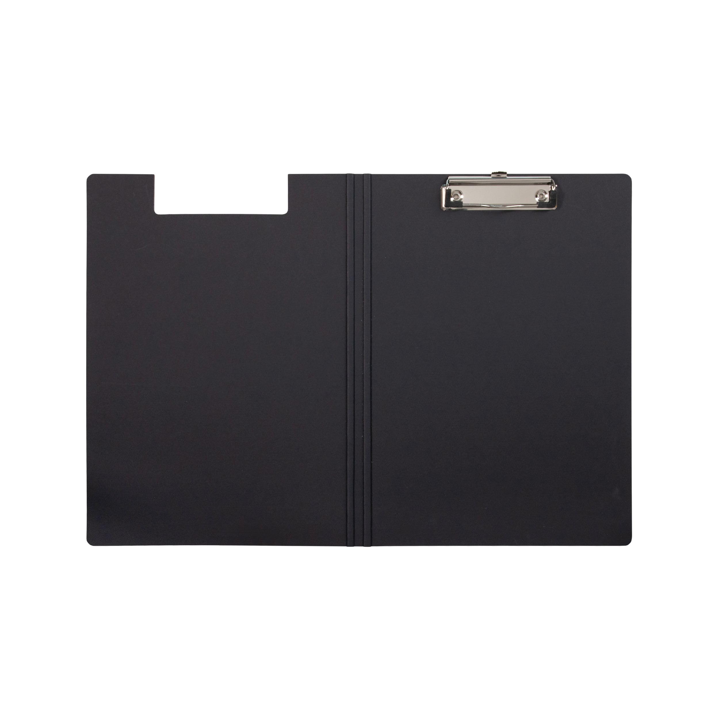 maul-schreibmappe-a4-maulbalance-schwarz-klemmmechanik-hochformat image 1