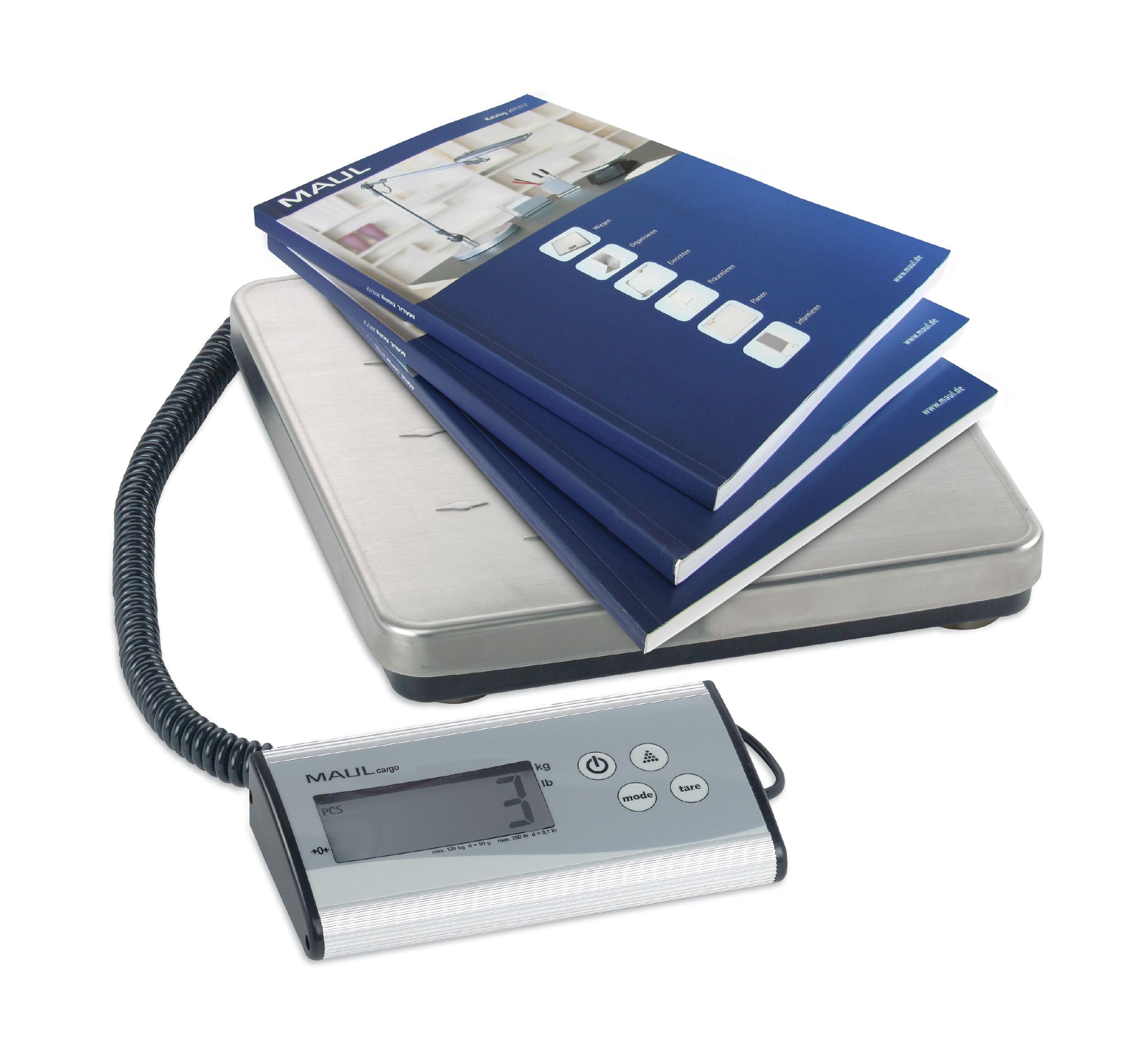 maulcargo-paketwaage-digital-120-kg-silber-kabellos-lcd-edelstahl image 6