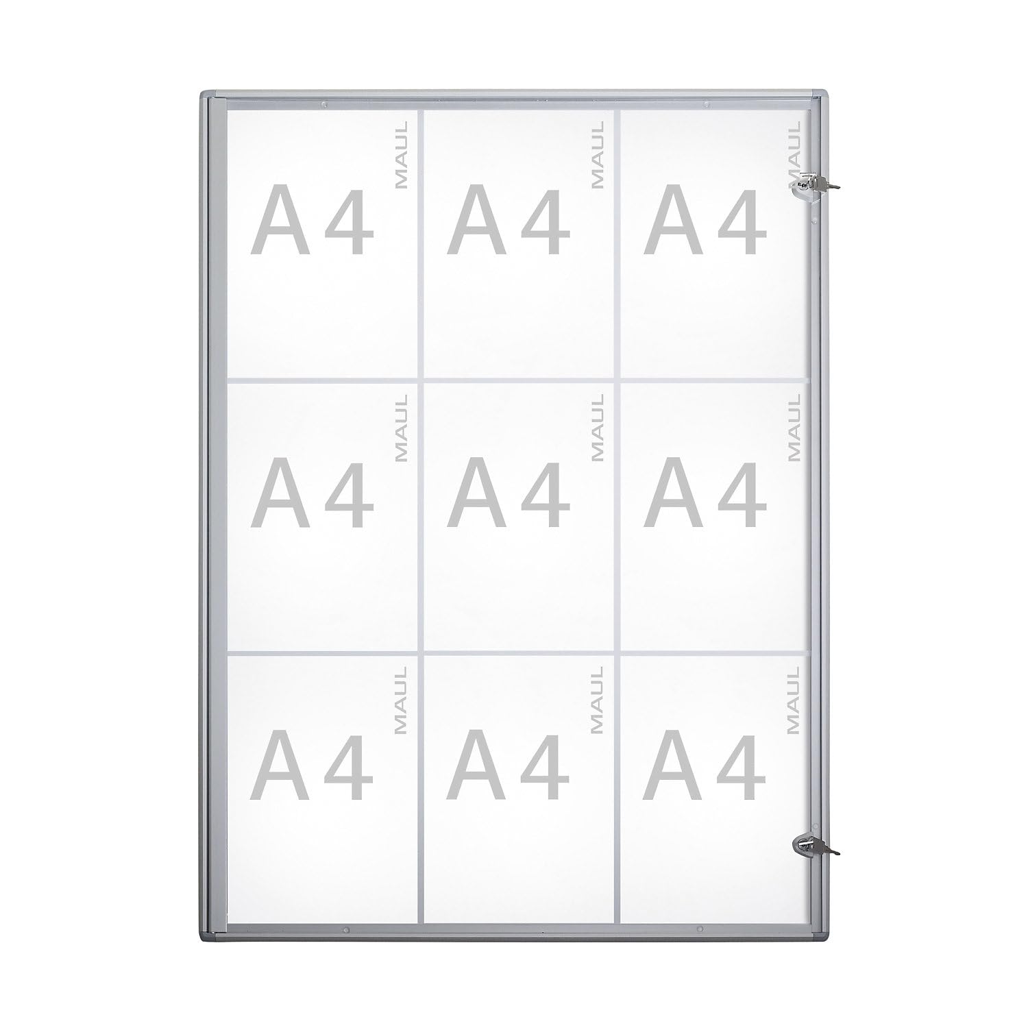maul-extraslim-schaukasten-2xa4-silber-abschlie-bar image 6