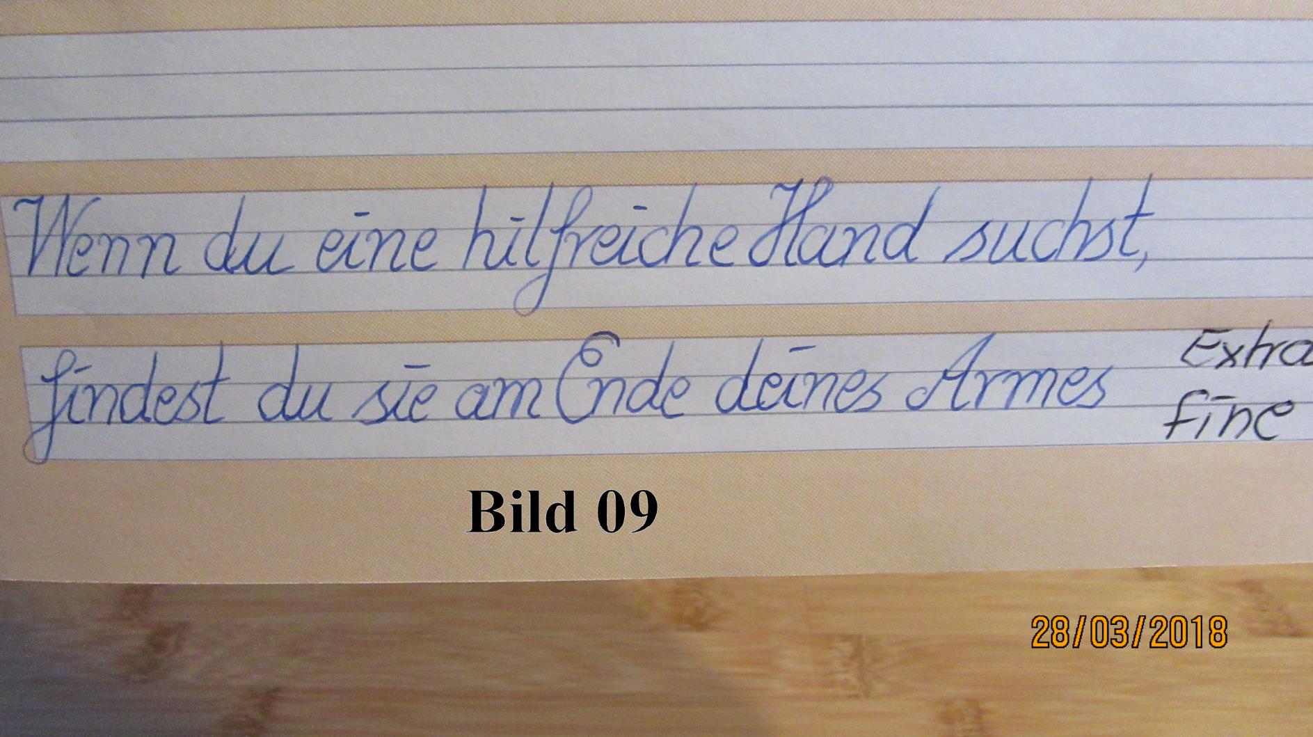 Gute Feder, satter Strich