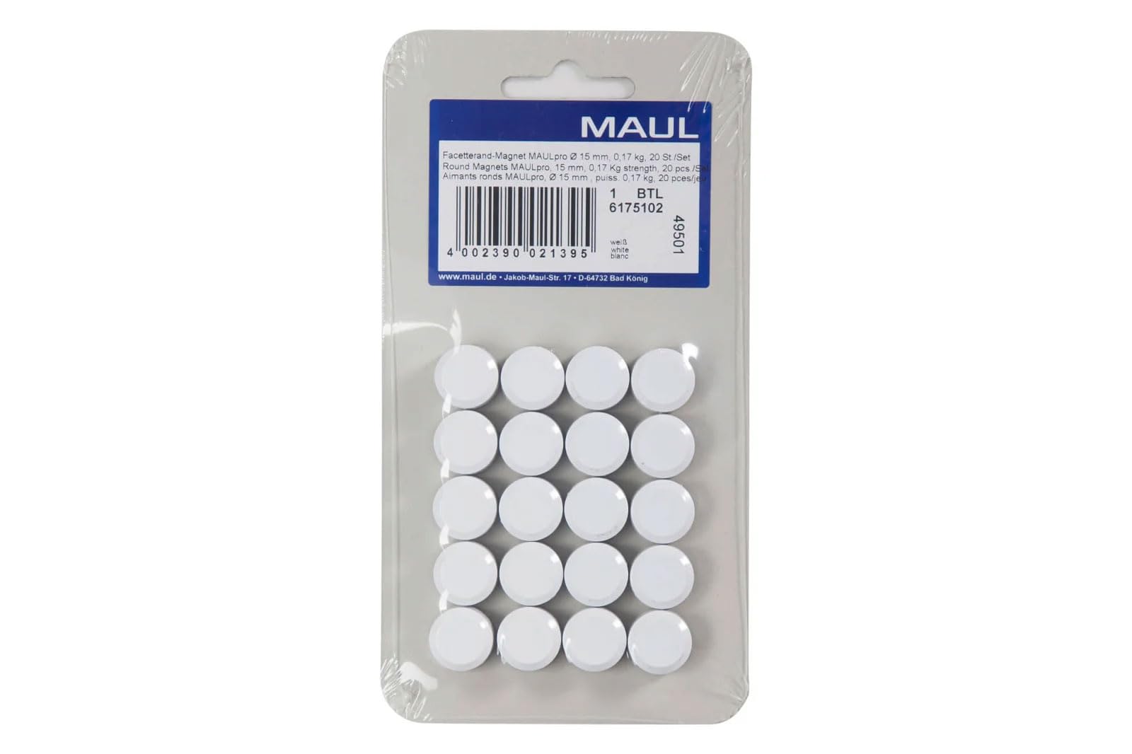 maul-maulpro-tafelmagnet-rund-wei-20er-set image 5